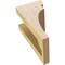 Ekena Millwork 4"W x 4"D x 8"H Wide Yorktown Rough Cedar Woodgrain TimberThane Corbel, Primed Tan CORUR04X04X08YORRCPR - alternate 5